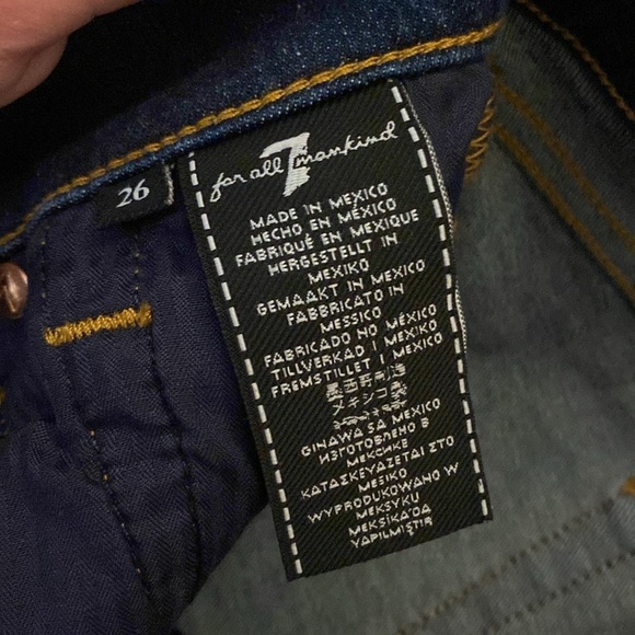 NWT 7 For All Mankind Women’s Blue Ankle Skinny Jeans Size 26 - Picture 6 of 10